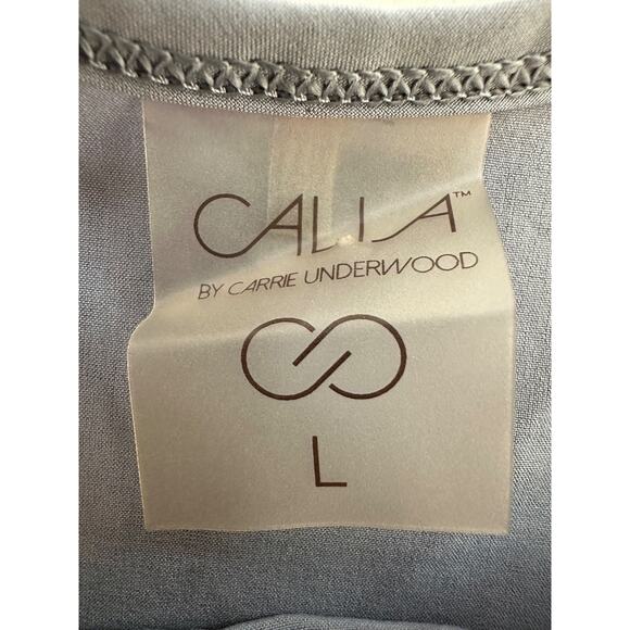 Calia by Carrie Underwood Jumpsuit Large Cinch Waist Tapered Leg Loungwear Blue - Picture 6 of 11
